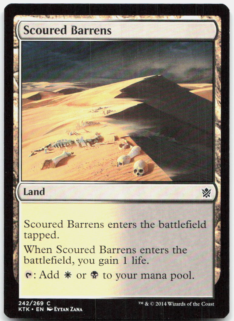 Scoured Barrens NM C Khans of Tarkir 242
