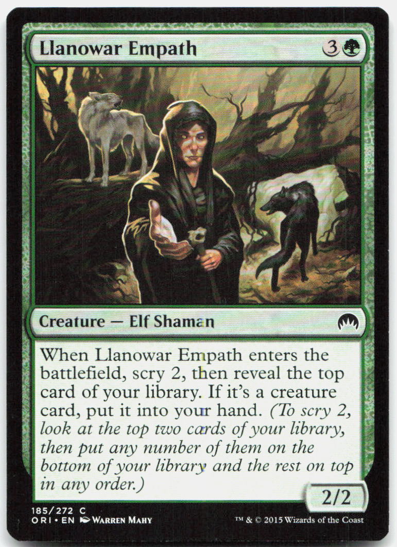 Llanowar Empath NM C Magic Origins 185