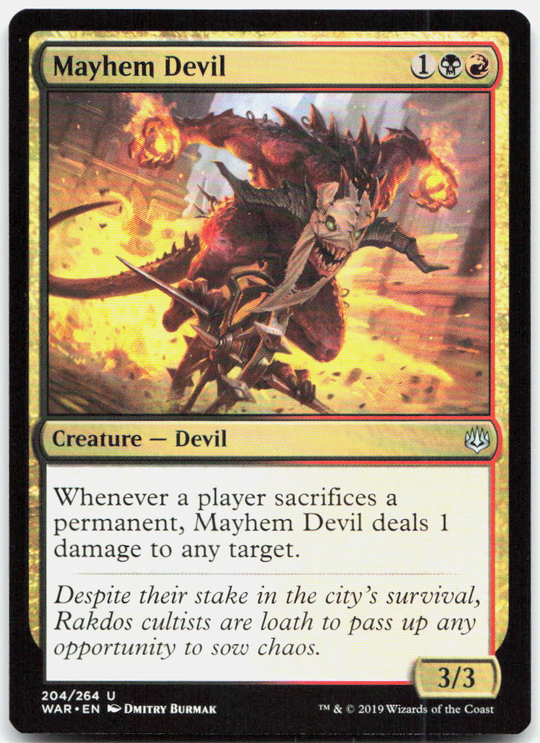 Mayhem Devil NM U War of the Spark 204