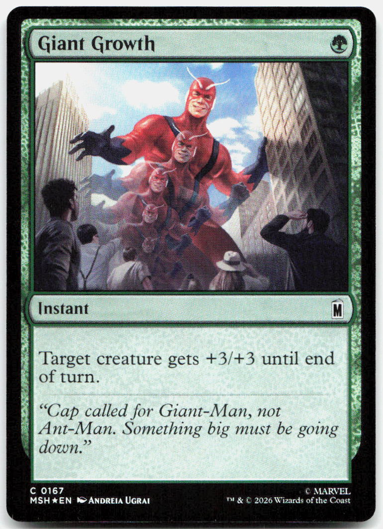 Giant Growth NM Foil C Marvel Super Heroes 167
