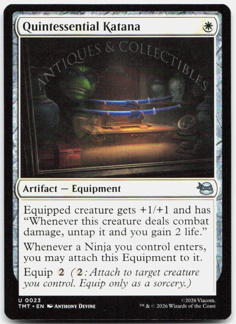 Quintessential Katana NM U Teenage Mutant Ninja Turtles 23