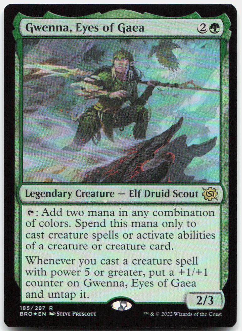 Gwenna, Eyes of Gaea NM Foil R The Brothers' War 185