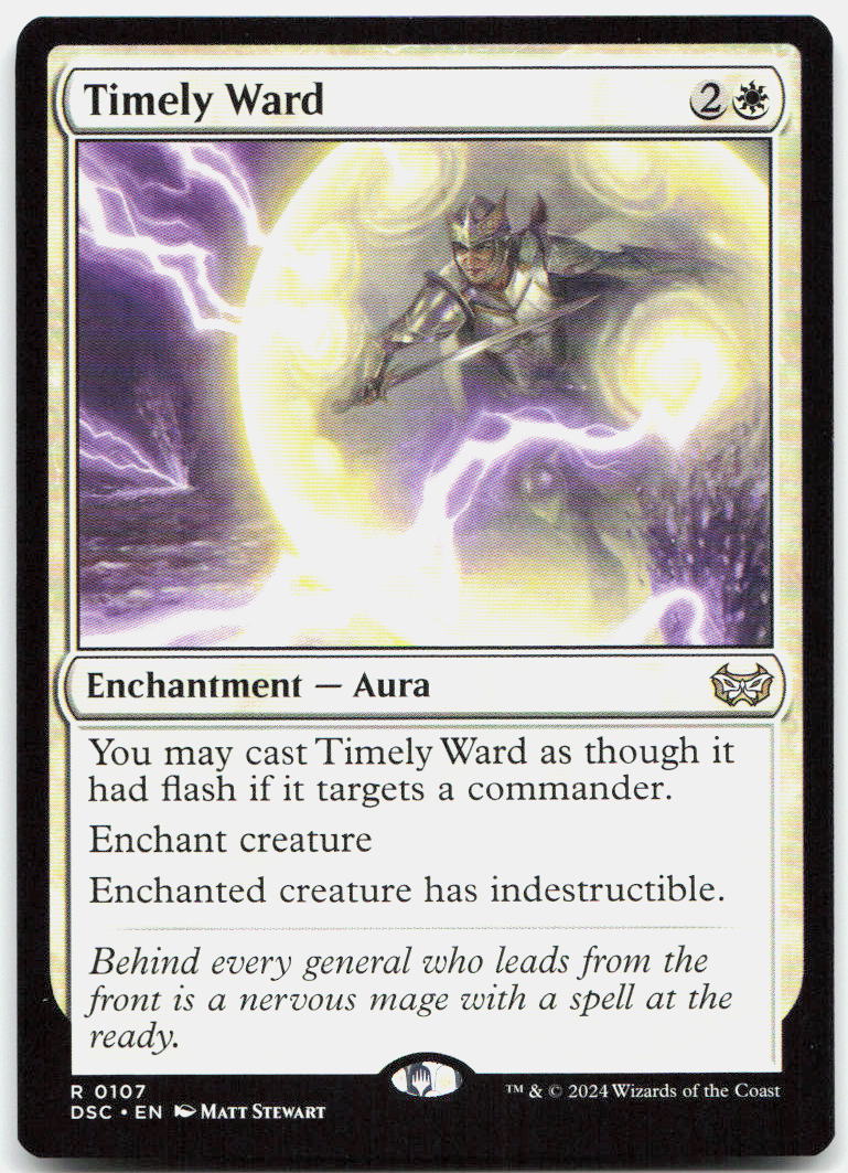 Timely Ward NM R Commander: Duskmourn: House of Horror 107