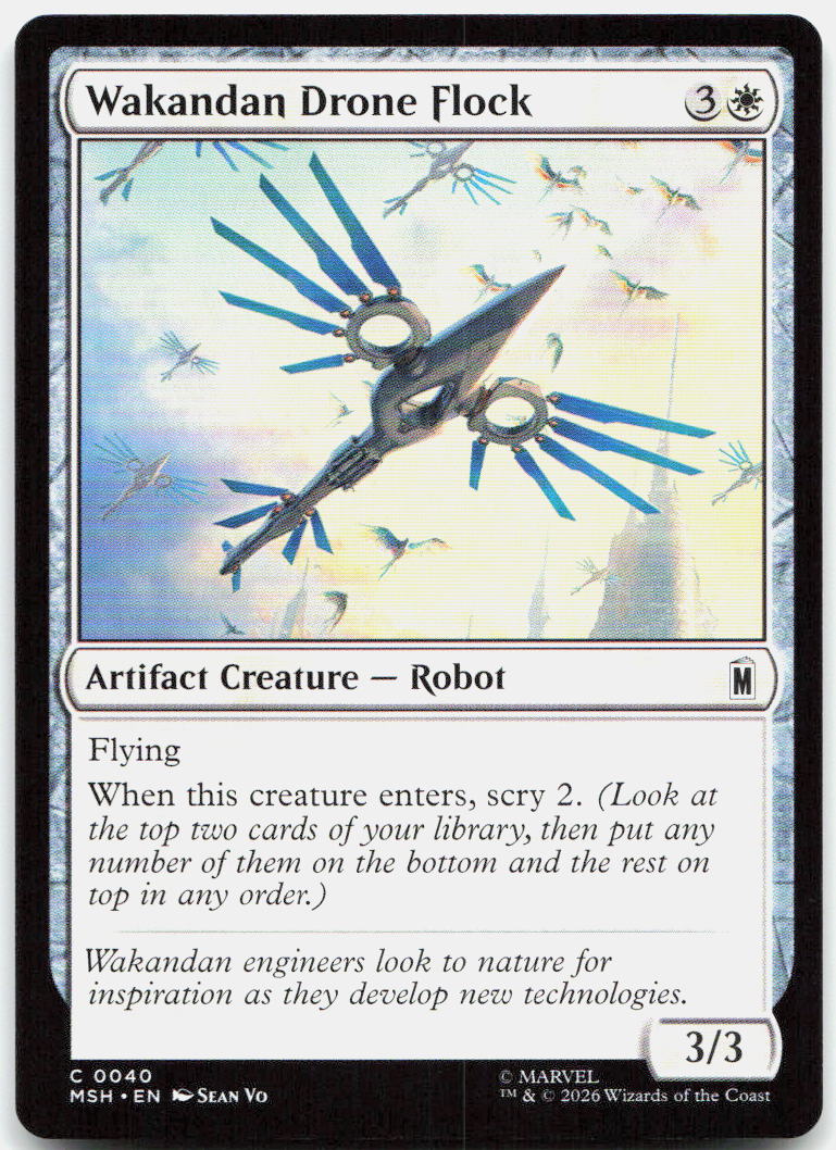 Wakandan Drone Flock NM C Marvel Super Heroes 40