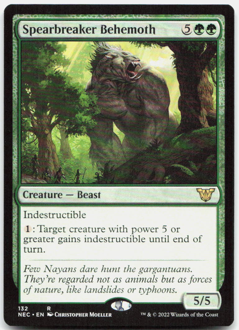 Spearbreaker Behemoth NM R Commander: Kamigawa: Neon Dynasty 132