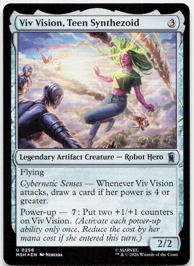 Viv Vision, Teen Synthezoid NM Foil U Marvel Super Heroes 256