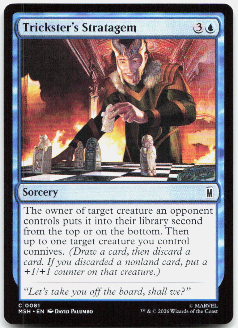 Trickster's Stratagem NM C Marvel Super Heroes 81