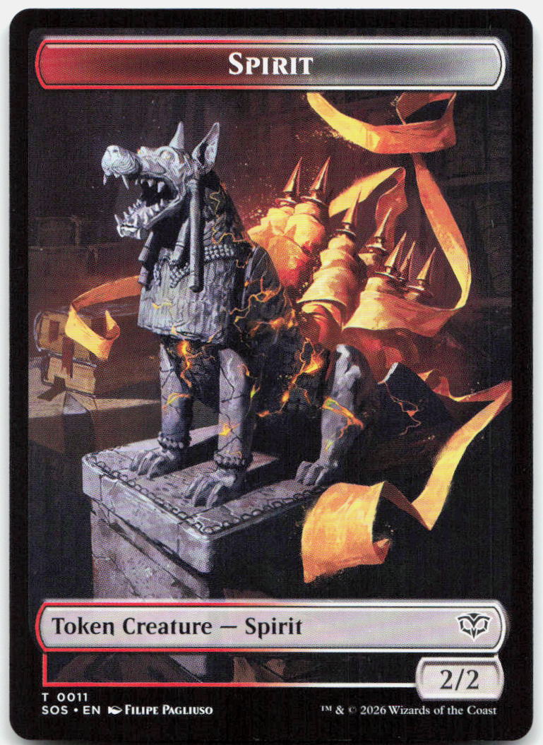 Inkling (0007) // Spirit (0011) Double-Sided Token NM T Secrets of Strixhaven