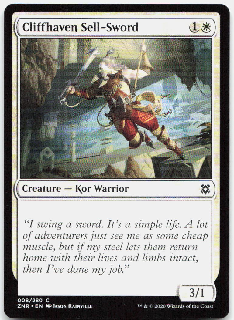 Cliffhaven Sell-Sword NM C Zendikar Rising 8