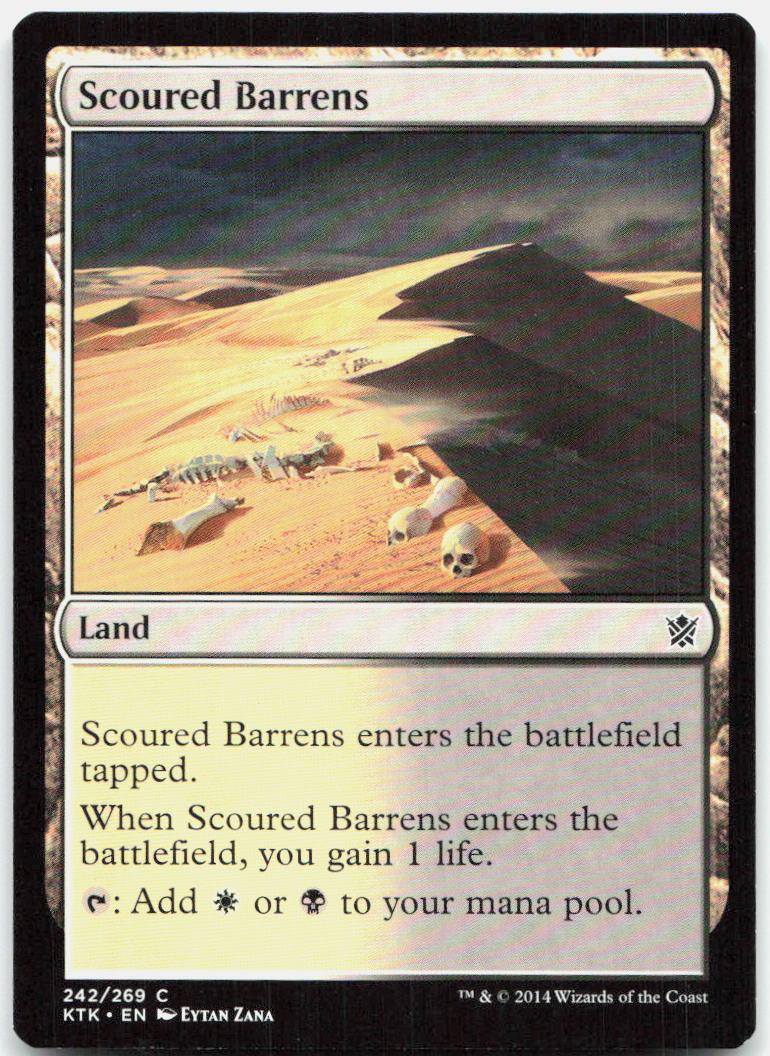 Scoured Barrens NM C Khans of Tarkir 242