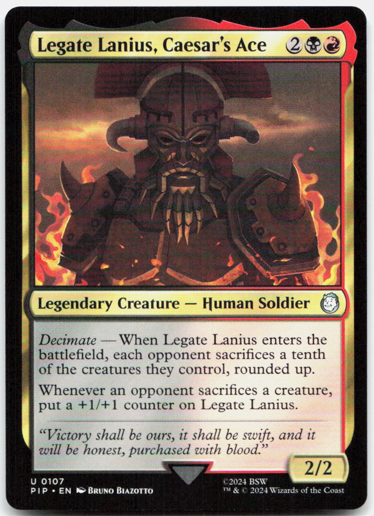 Legate Lanius, Caesar's Ace NM U Universes Beyond: Fallout 107