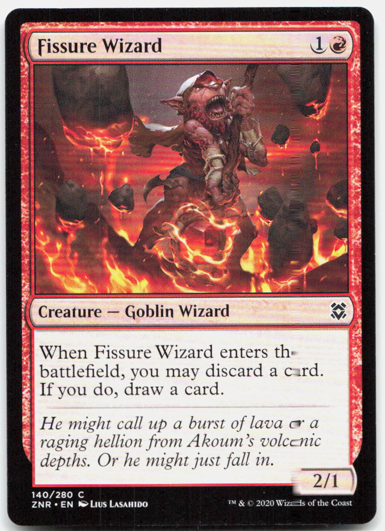 Fissure Wizard NM C Zendikar Rising 140