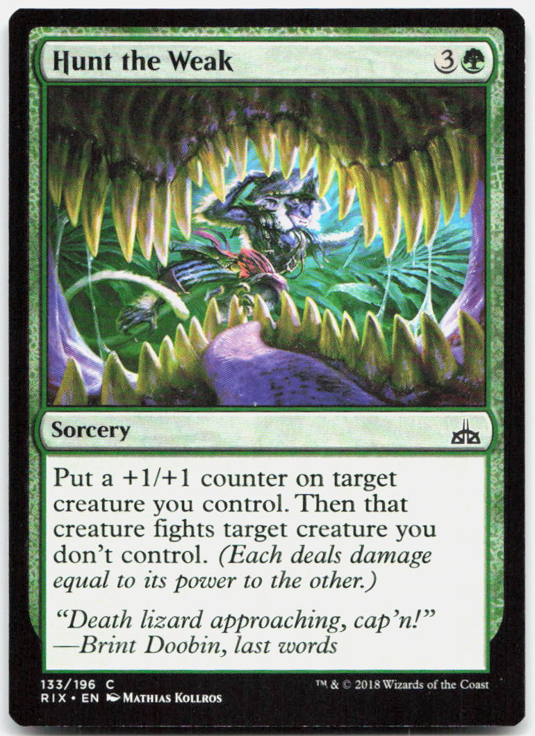 Hunt the Weak NM C Rivals of Ixalan 133