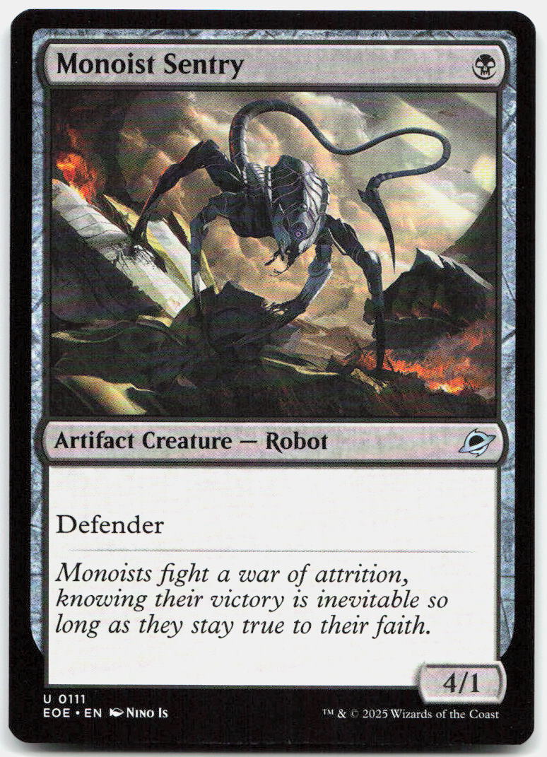 Monoist Sentry NM U Edge of Eternities 111