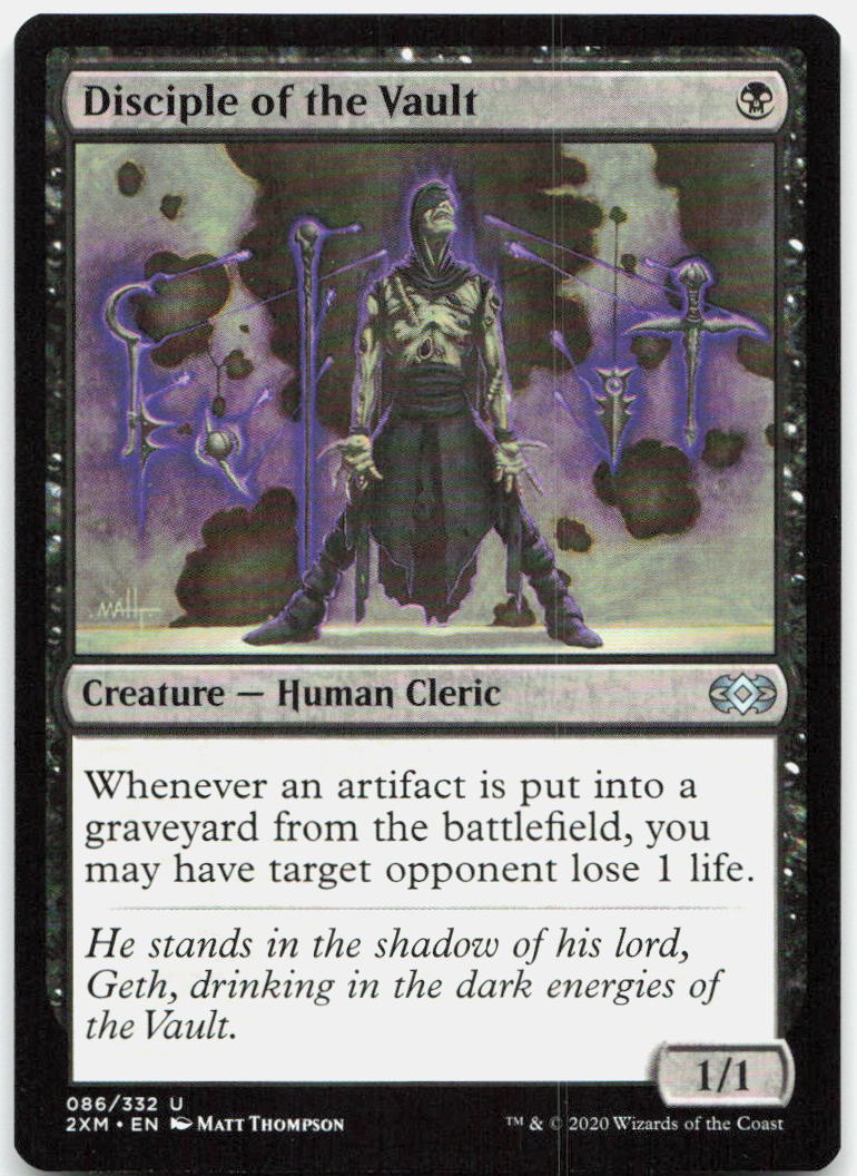 Disciple of the Vault NM U Double Masters 86
