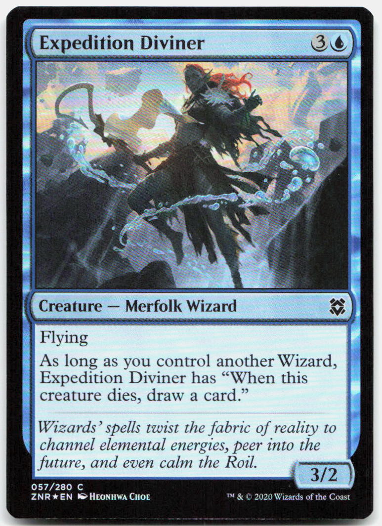 Expedition Diviner NM Foil C Zendikar Rising 57