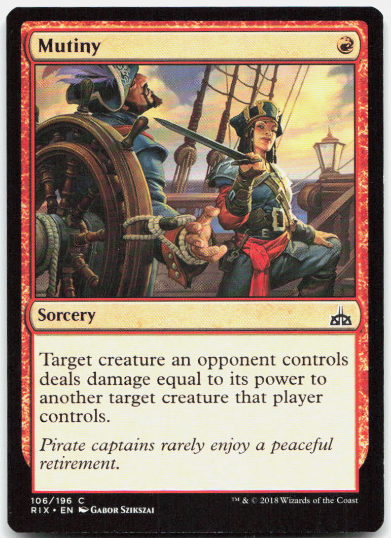 Mutiny NM C Rivals of Ixalan 106