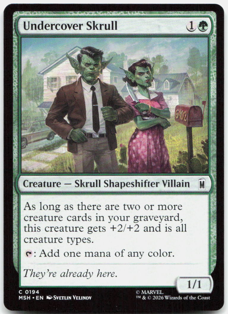 Undercover Skrull NM C Marvel Super Heroes 194