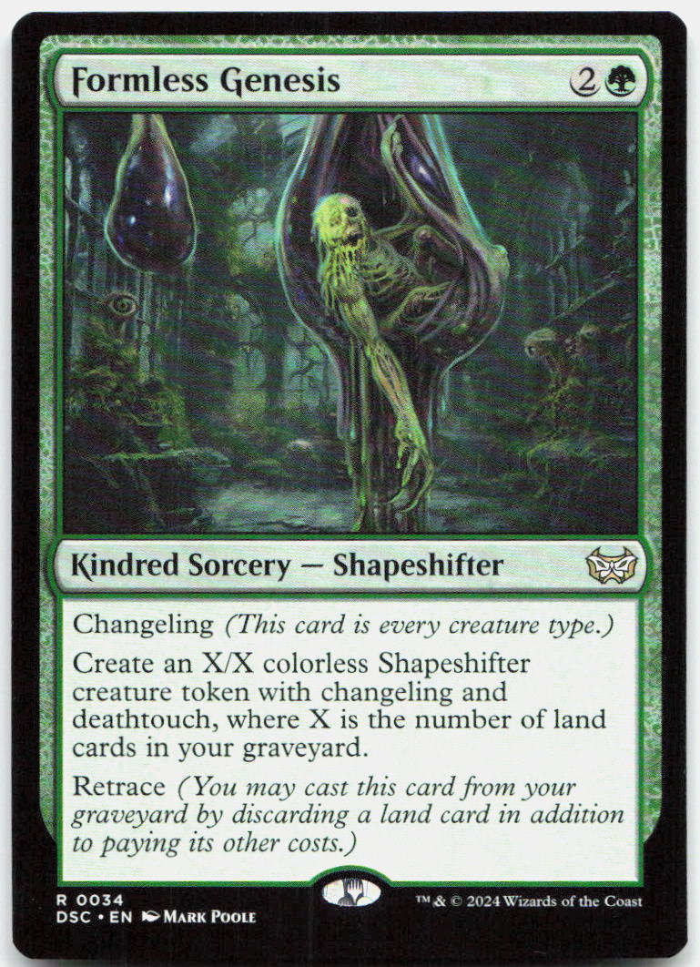 Formless Genesis NM R Commander: Duskmourn: House of Horror 34