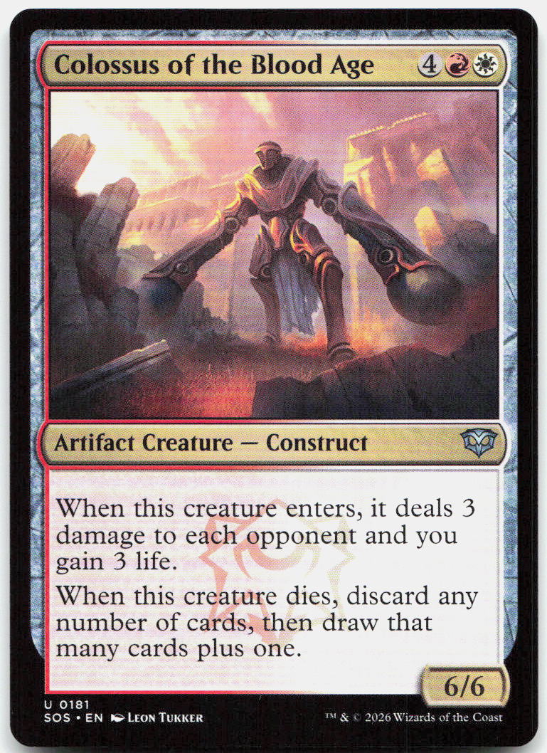 Colossus of the Blood Age NM U Secrets of Strixhaven 181