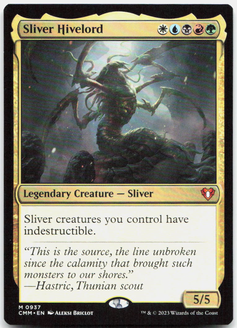 Sliver Hivelord NM M Commander Masters 937