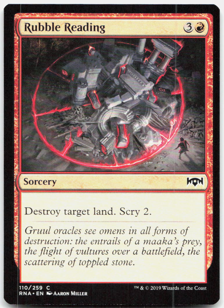 Rubble Reading NM C Ravnica Allegiance 110