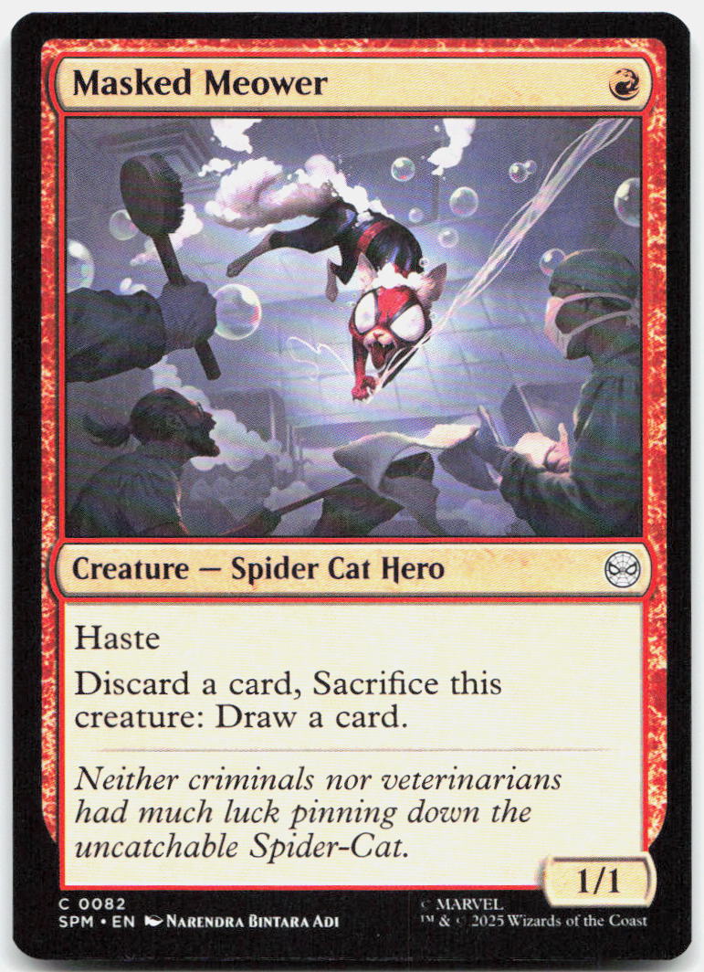 Masked Meower NM C Marvel's Spider-Man 82