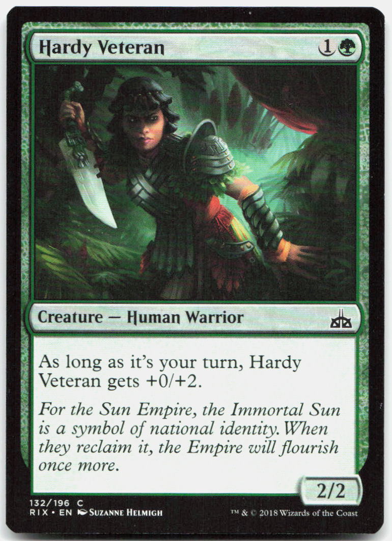 Hardy Veteran NM C Rivals of Ixalan 132