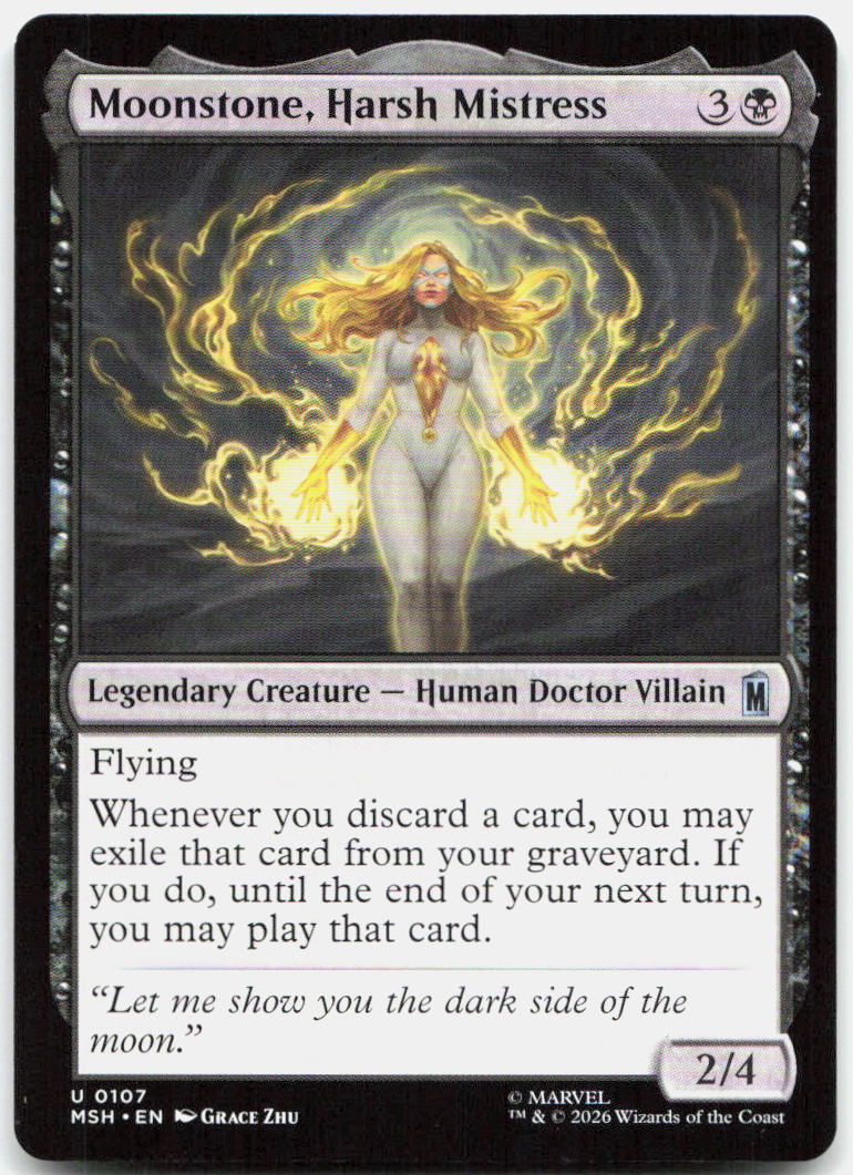 Moonstone, Harsh Mistress NM U Marvel Super Heroes 107