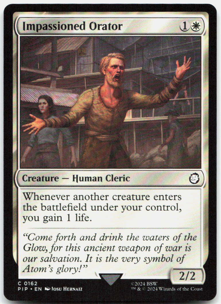 Impassioned Orator NM C Universes Beyond: Fallout 162