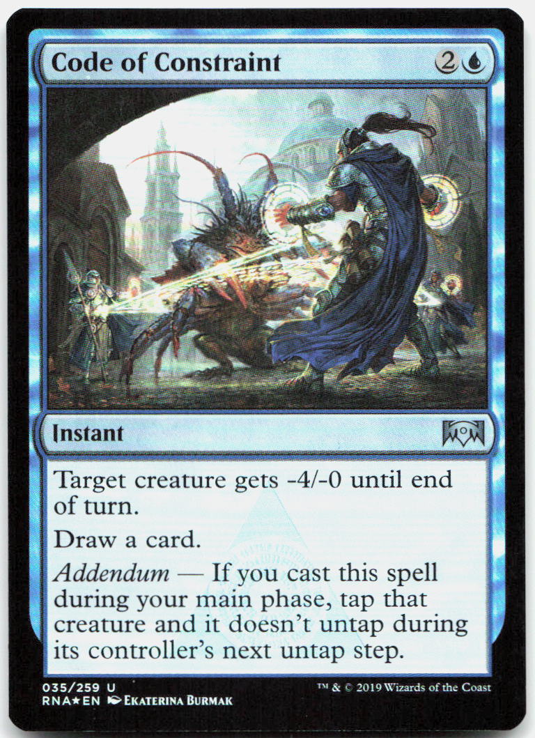 Code of Constraint NM Foil U Ravnica Allegiance 35
