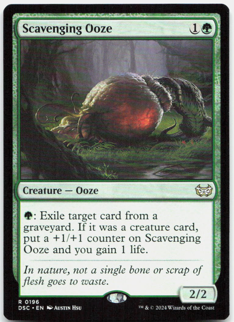 Scavenging Ooze NM R Commander: Duskmourn: House of Horror 196