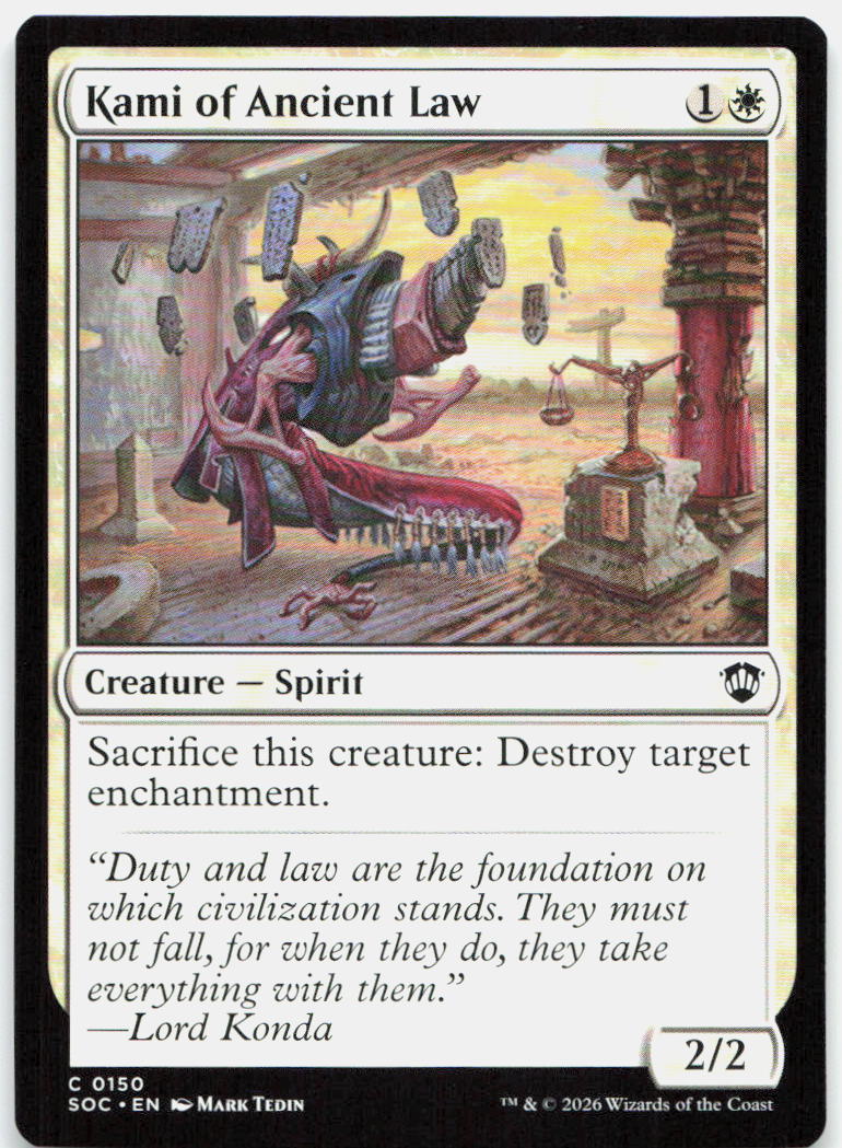 Kami of Ancient Law NM C Commander: Secrets of Strixhaven 150
