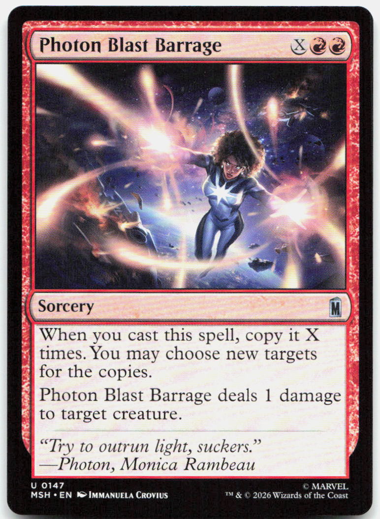 Photon Blast Barrage NM U Marvel Super Heroes 147
