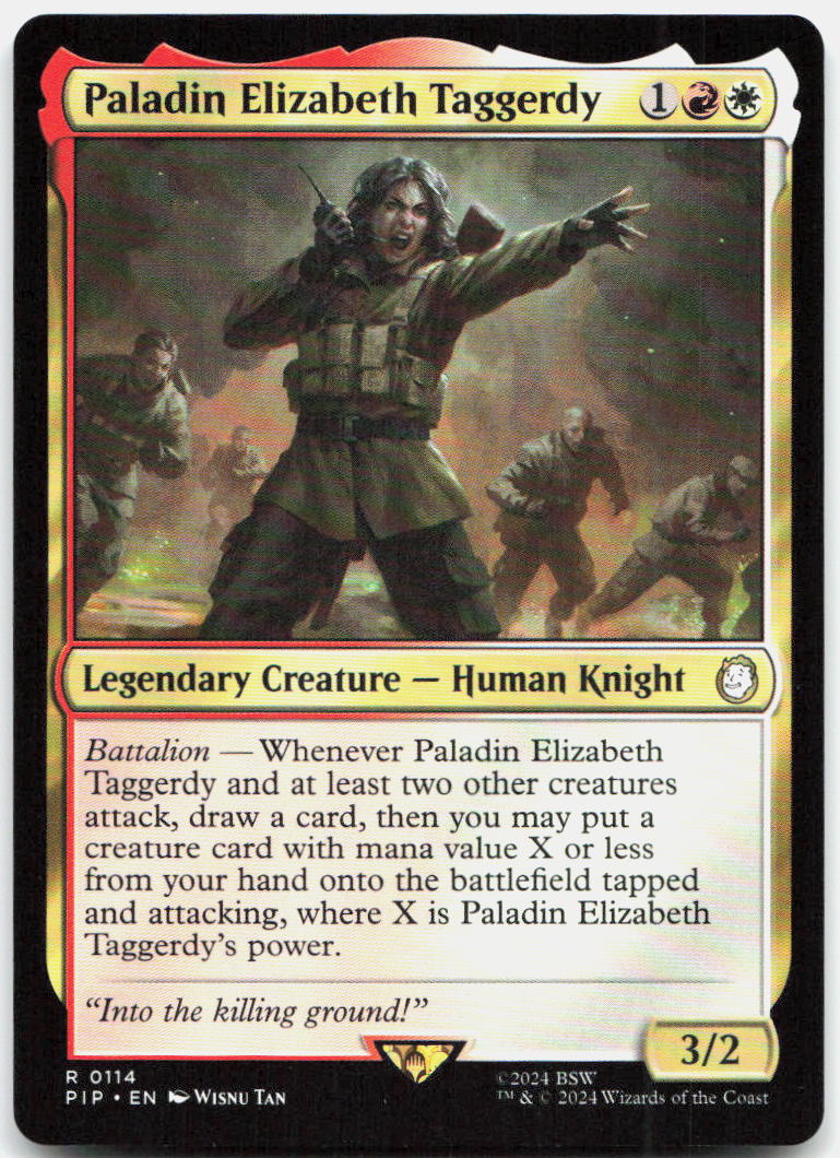 Paladin Elizabeth Taggerdy NM R Universes Beyond: Fallout 114