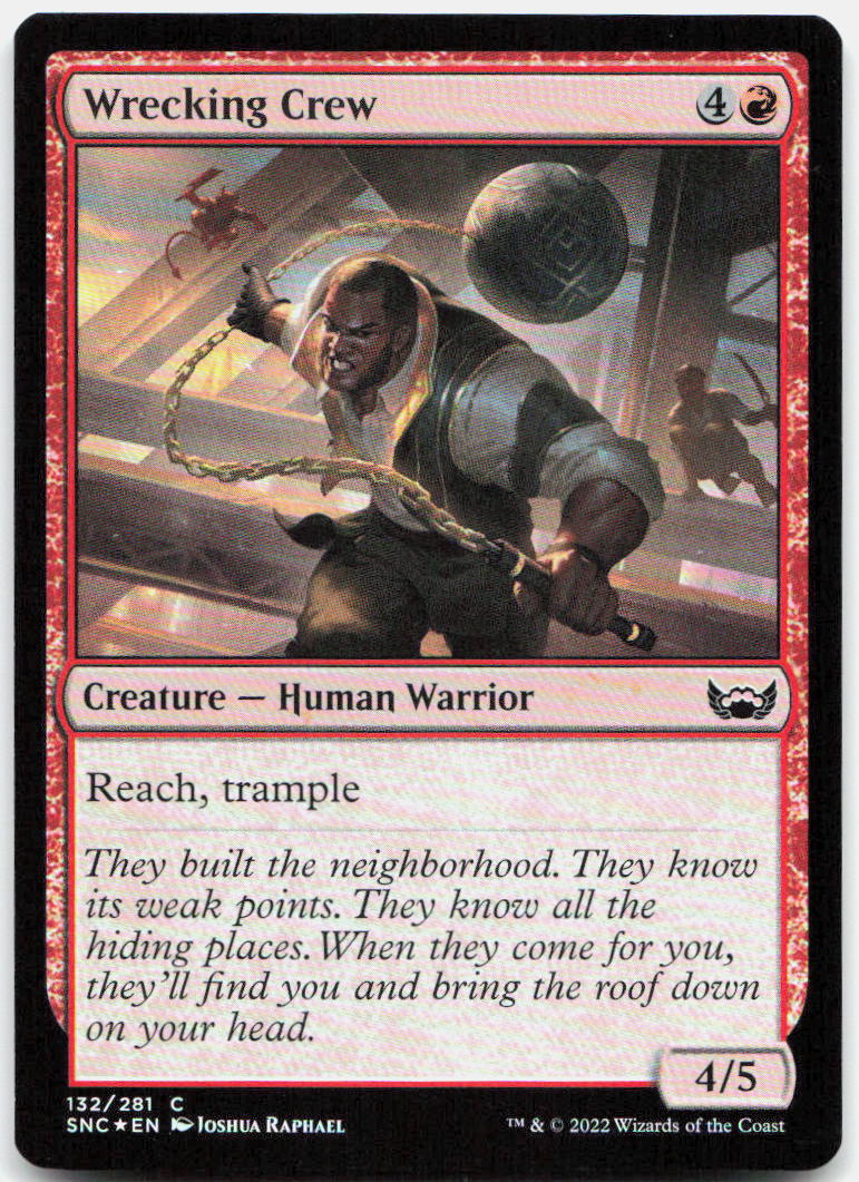 Wrecking Crew NM Foil C Streets of New Capenna 132