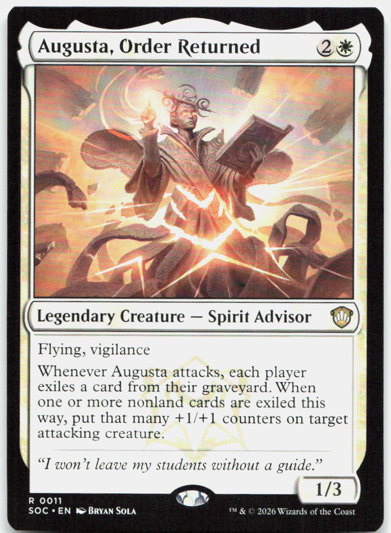 Augusta, Order Returned NM R Commander: Secrets of Strixhaven 11