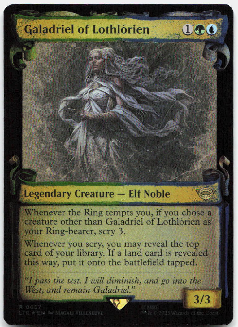 Galadriel of Lothlorien (Showcase Scrolls) NM Foil R : Tales of Middle-earth 657