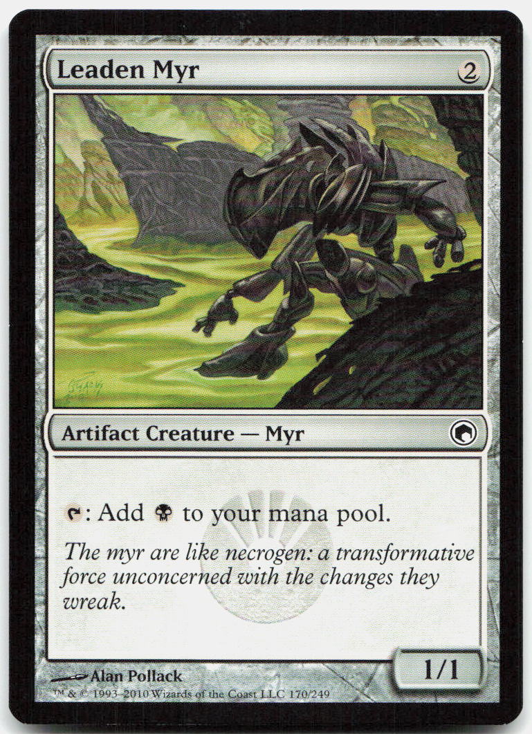 Leaden Myr NM C Scars of Mirrodin 170