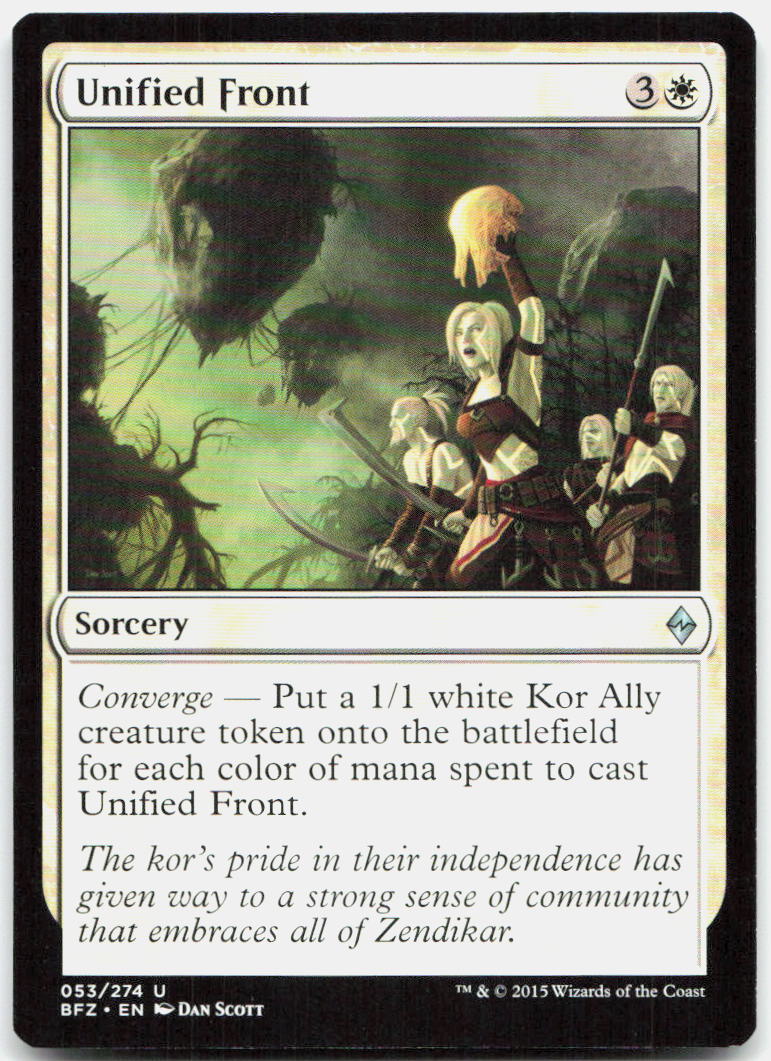 Unified Front NM U Battle for Zendikar 53