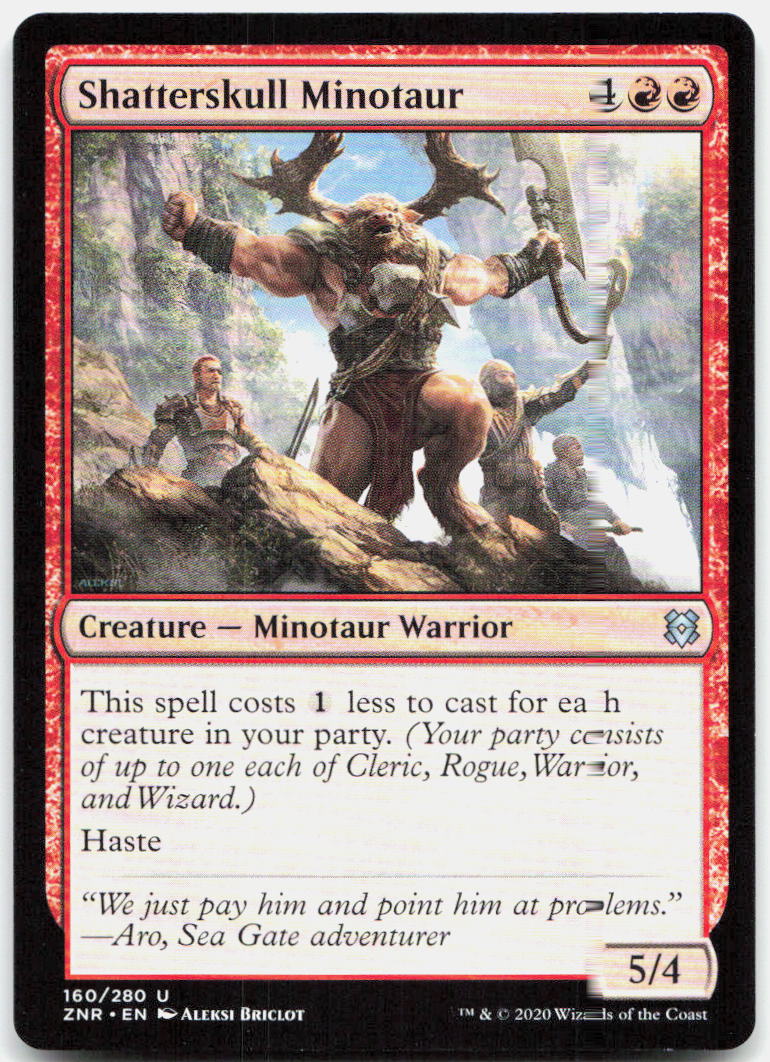 Shatterskull Minotaur NM U Zendikar Rising 160