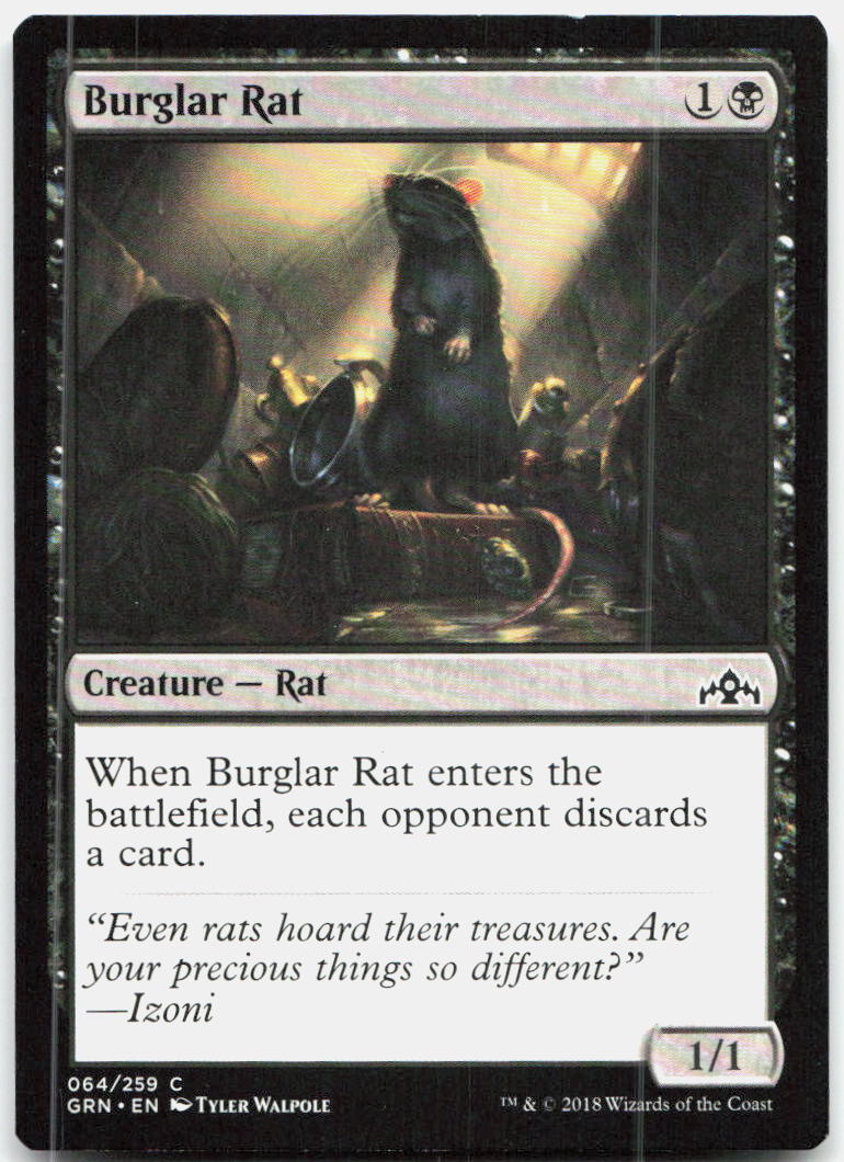 Burglar Rat NM C Guilds of Ravnica 64