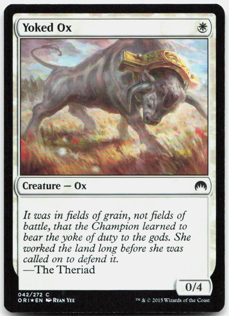 Yoked Ox NM Foil C Magic Origins 42