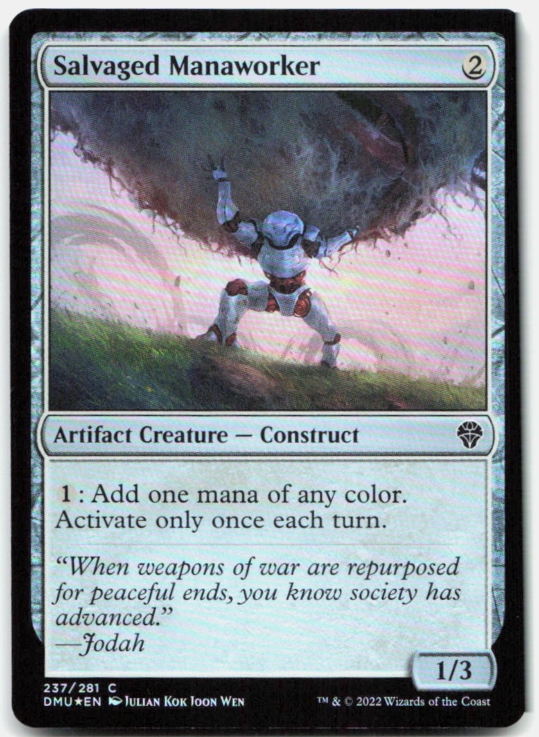 Salvaged Manaworker NM Foil C Dominaria United 237