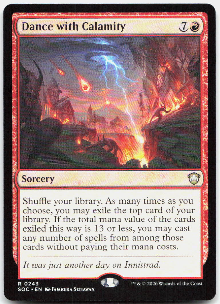 Dance with Calamity NM R Commander: Secrets of Strixhaven 243