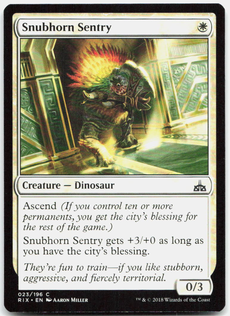 Snubhorn Sentry NM C Rivals of Ixalan 23