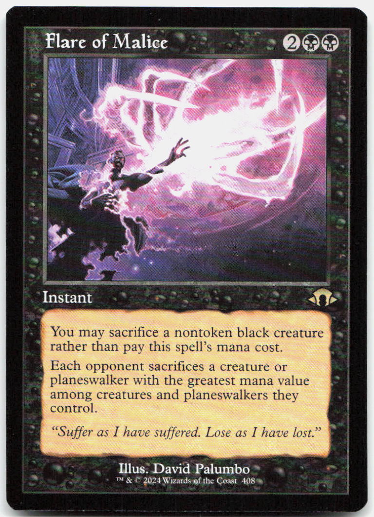 Flare of Malice (Retro Frame) NM R Modern Horizons 3 408