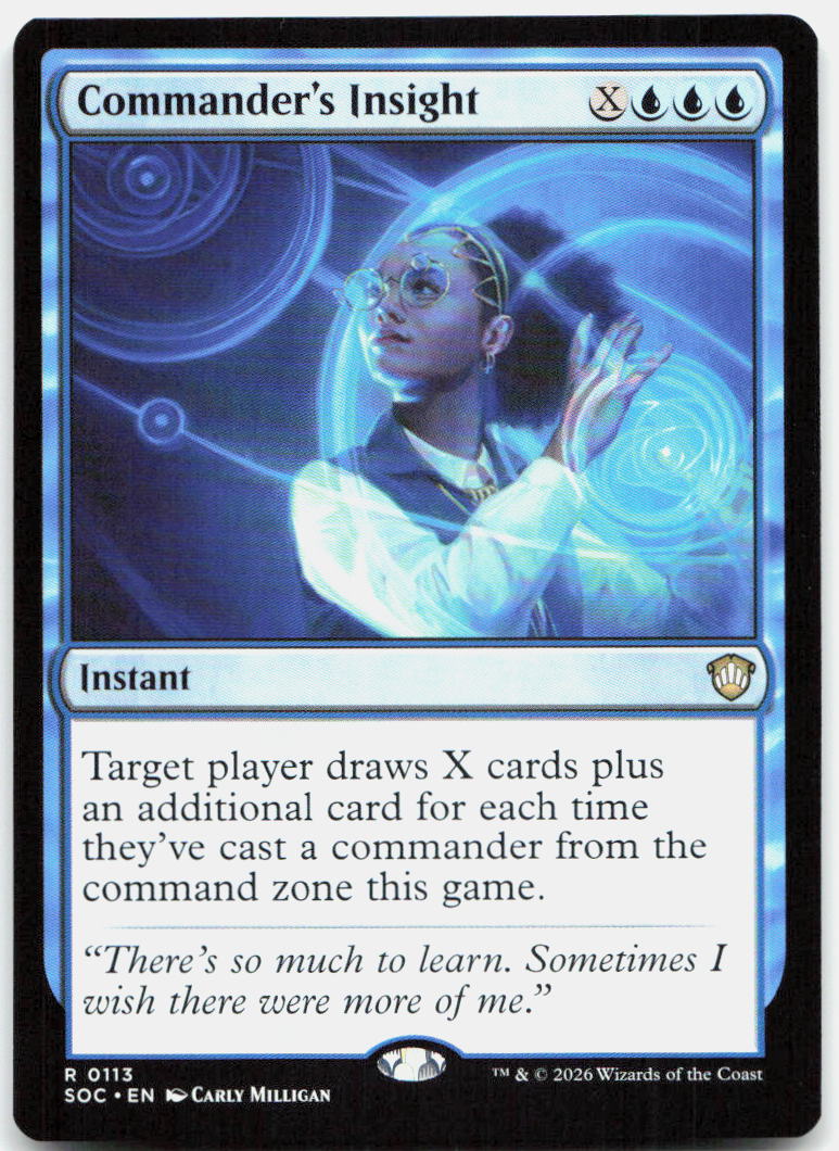 Commander's Insight NM R Commander: Secrets of Strixhaven 113