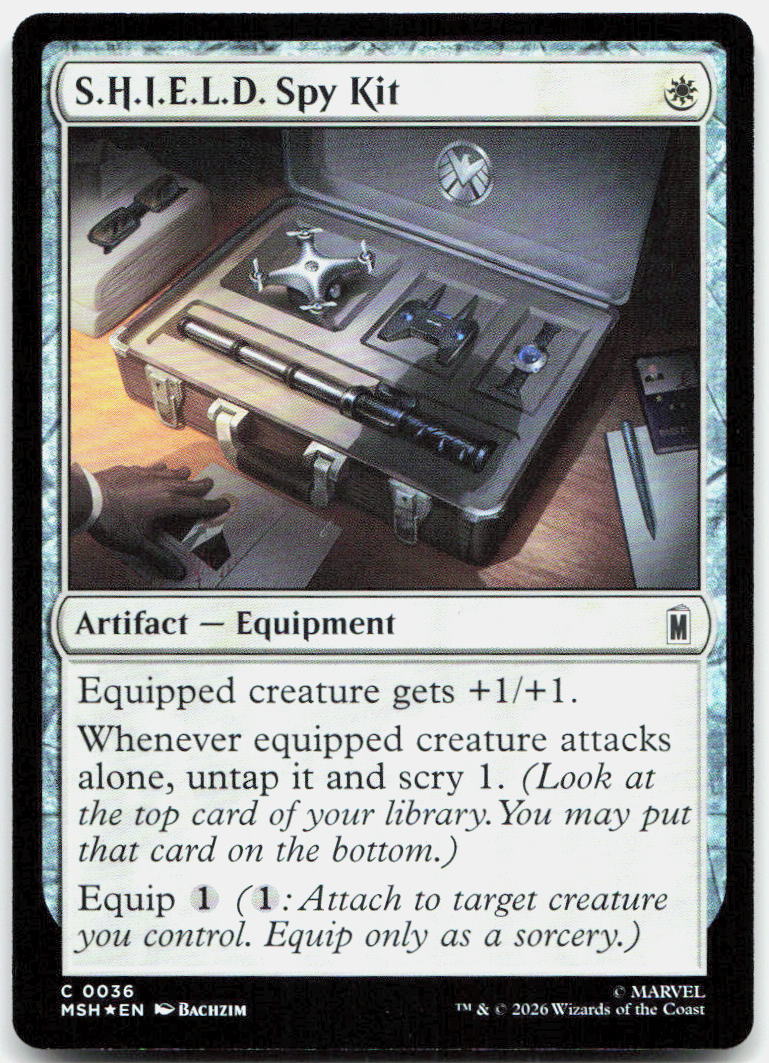 S.H.I.E.L.D. Spy Kit NM Foil C Marvel Super Heroes 36
