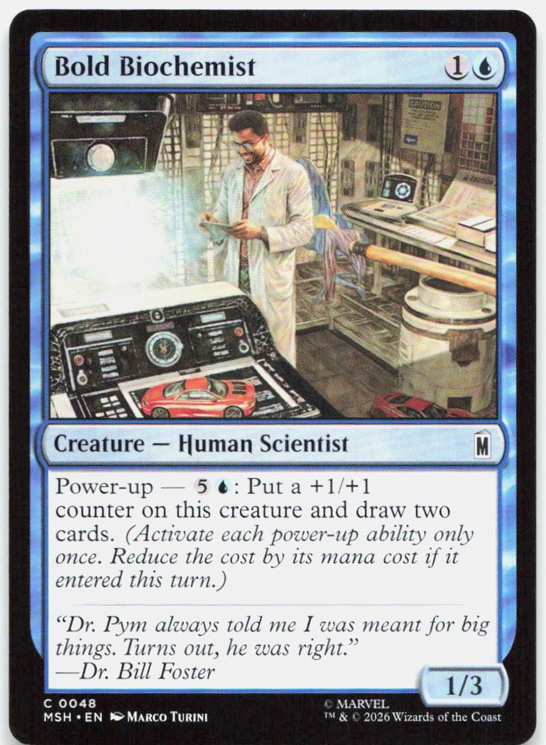 Bold Biochemist NM C Marvel Super Heroes 48